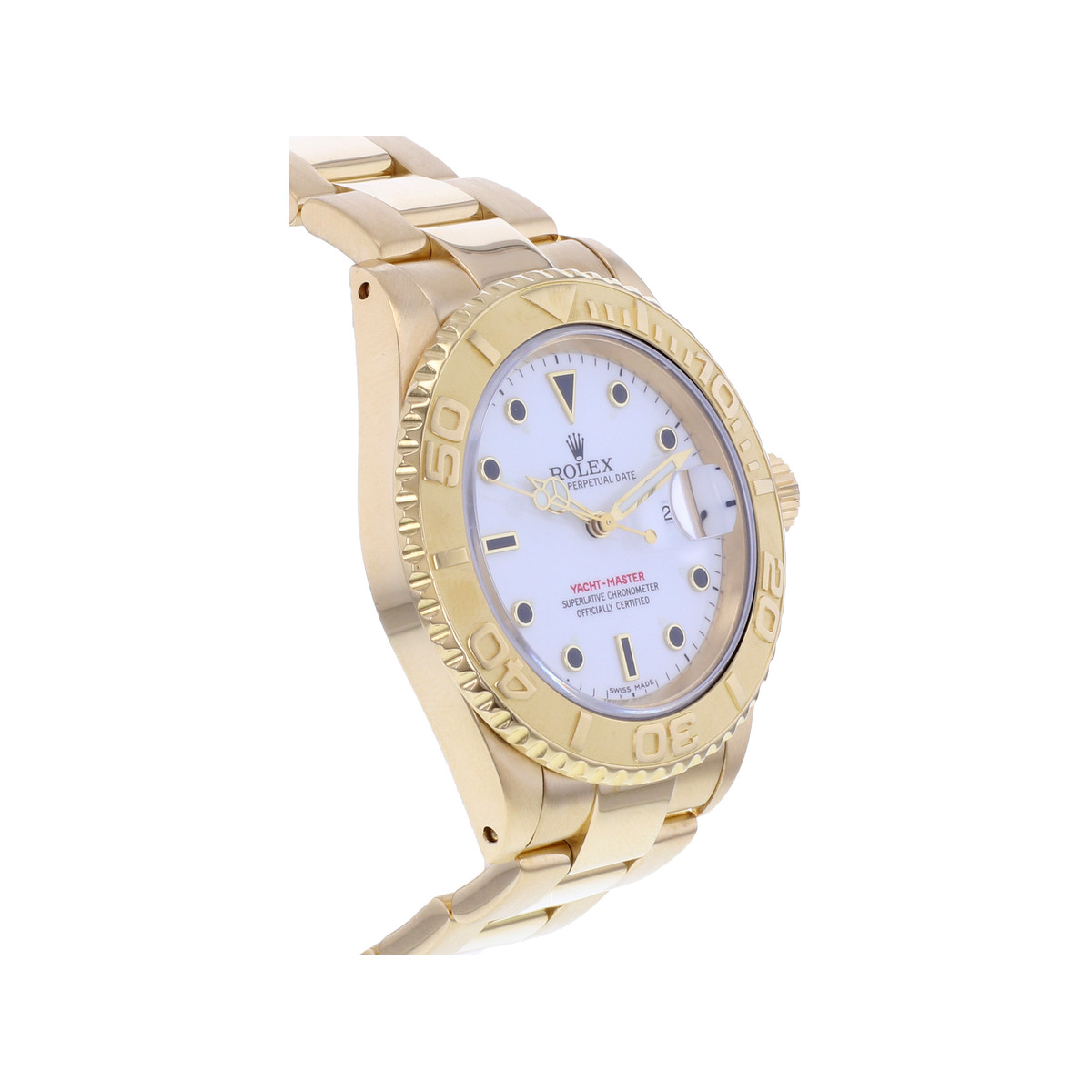 Montre d'occasion ROLEX Yacht-Master 40 homme mouvement automatique certifié (cosc) bracelet or jaune 750/000 - vue 2