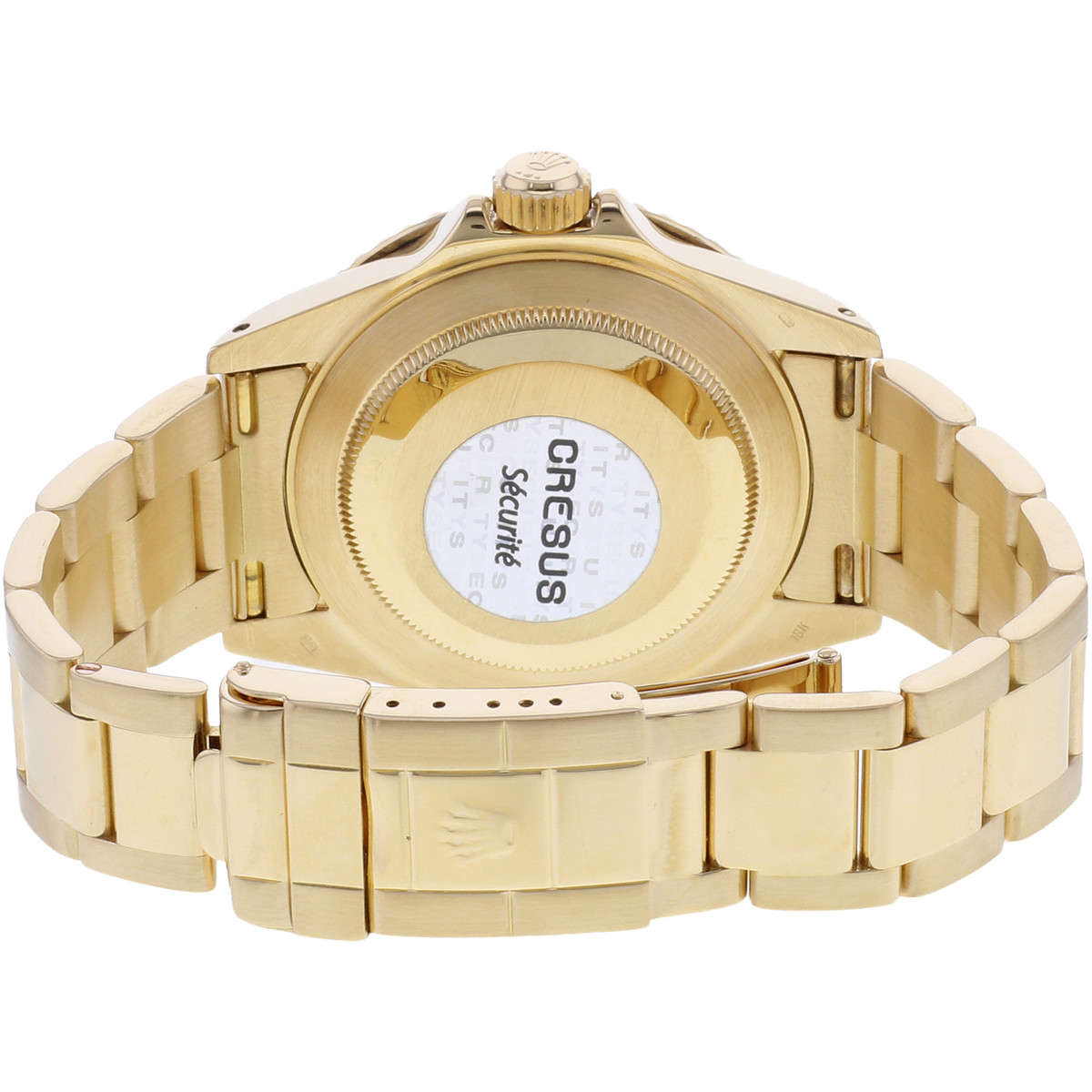 Montre d'occasion ROLEX Yacht-Master 40 homme mouvement automatique certifié (cosc) bracelet or jaune 750/000 - vue 3