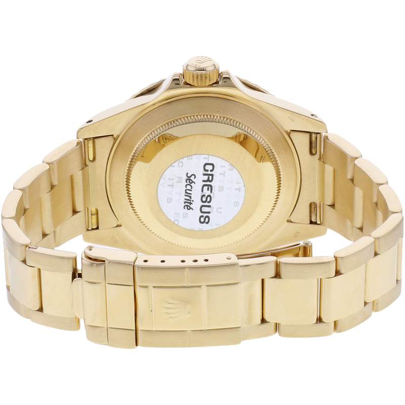 Montre d'occasion ROLEX Yacht-Master 40 homme mouvement automatique certifié (cosc) bracelet or jaune 750/000 - vue 3