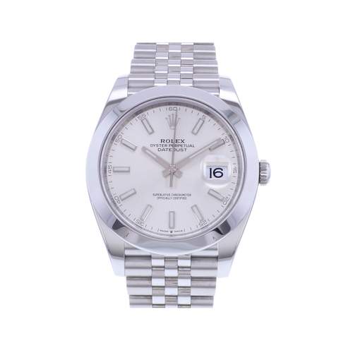 Montre d'occasion ROLEX DateJust 41 homme mouvement automatique certifié (cosc) bracelet acier