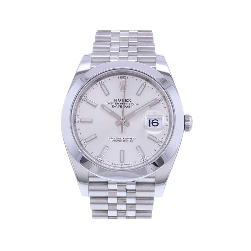 Montre d'occasion ROLEX DateJust 41 homme mouvement automatique certifié (cosc) bracelet acier - vue 1