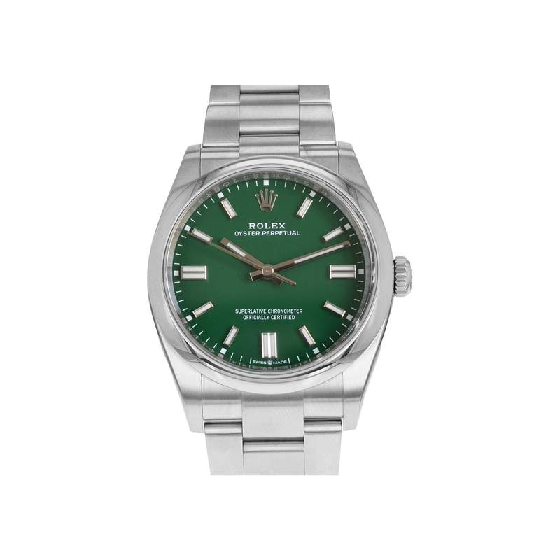 Montre d'occasion ROLEX Oyster Perpetual homme mouvement automatique certifié (cosc) bracelet acier - vue 1
