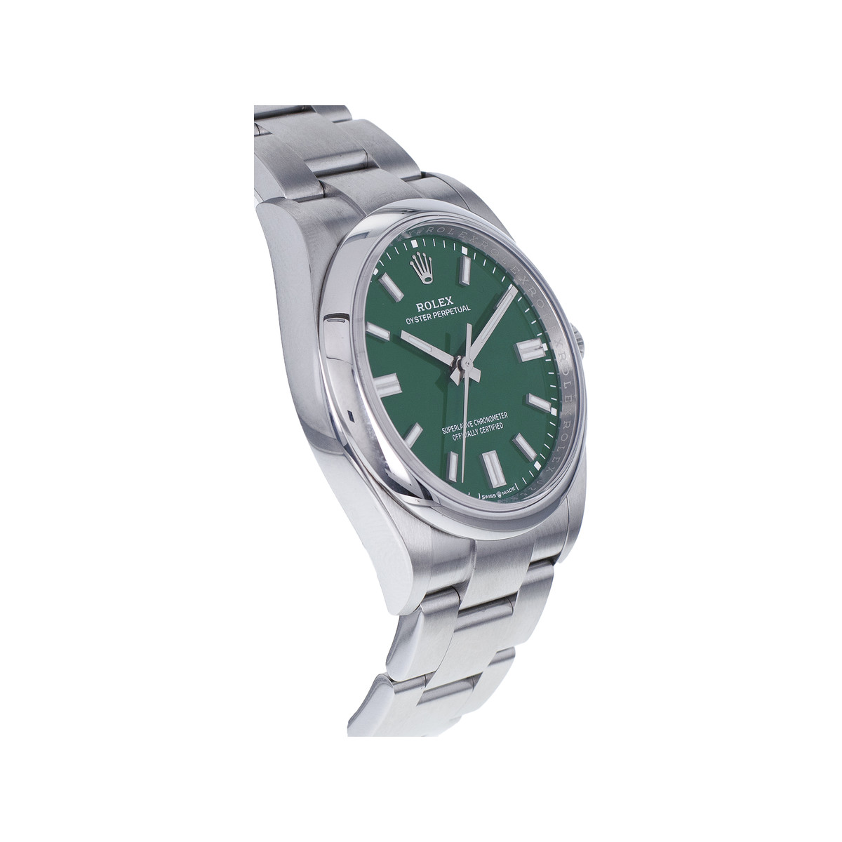 Montre d'occasion ROLEX Oyster Perpetual homme mouvement automatique certifié (cosc) bracelet acier - vue 2