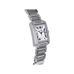 Montre d'occasion CARTIER Tank Française 28mm mixte automatique bracelet acier - vue 2