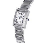 Montre d'occasion CARTIER Tank Française 28mm mixte automatique bracelet acier - vue D2