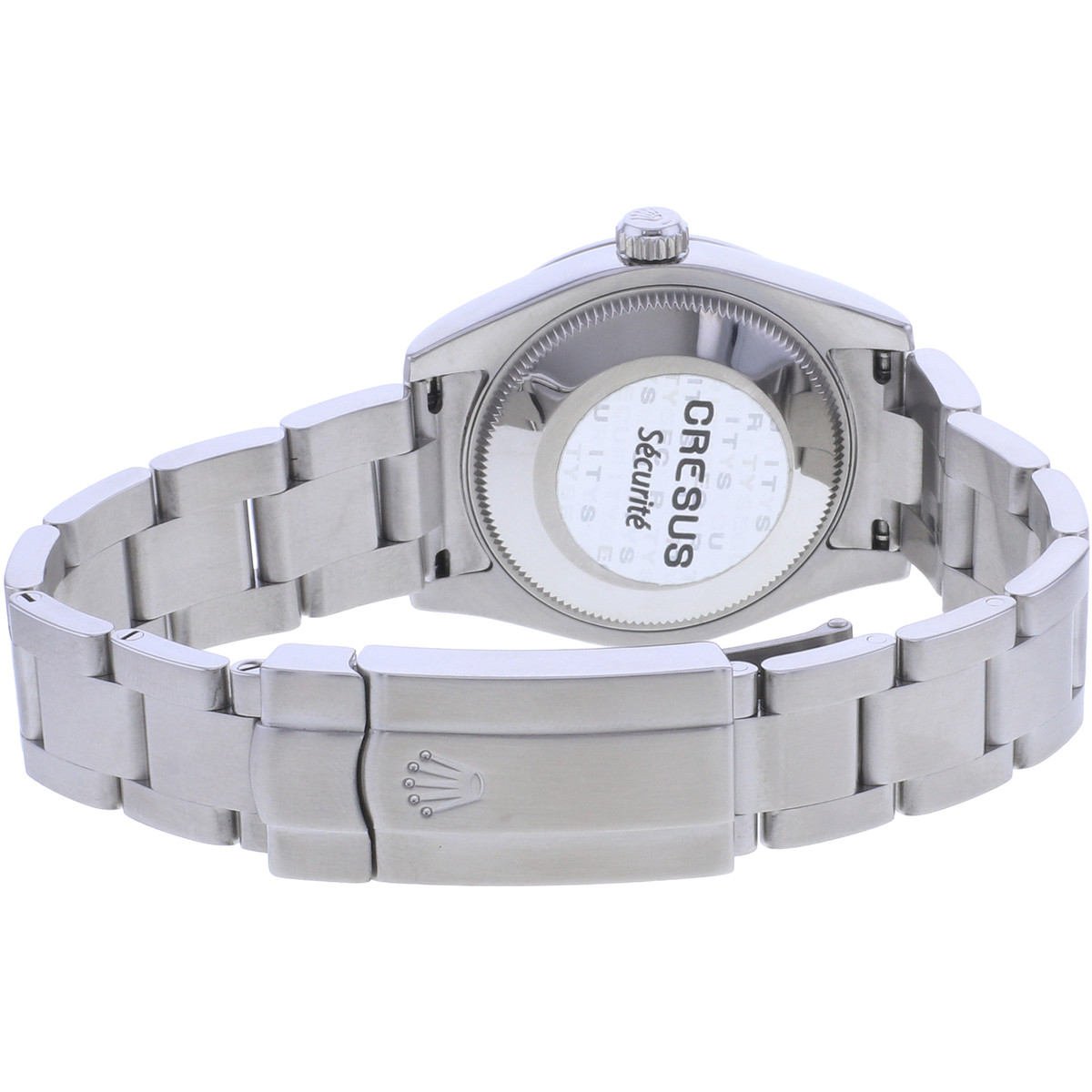 Montre d'occasion ROLEX Oyster Perpetual Medium femme mouvement automatique certifié (cosc) bracelet acier - vue 3