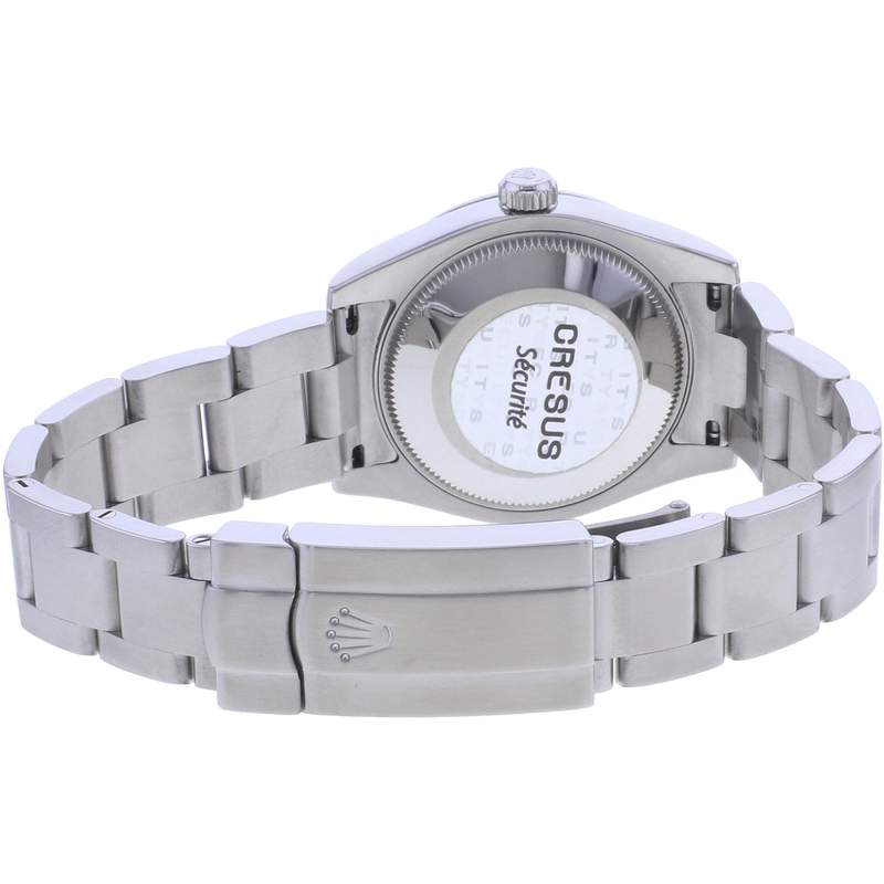 Montre d'occasion ROLEX Oyster Perpetual Medium femme mouvement automatique certifié (cosc) bracelet acier - vue 3