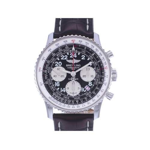 Montre d'occasion BREITLING Navitimer Cosmonaute homme mécanique bracelet cuir