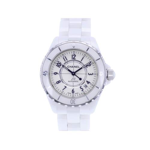 Tweedehands CHANEL J12 dameshorloge van 38 mm, automatisch, met keramische armband