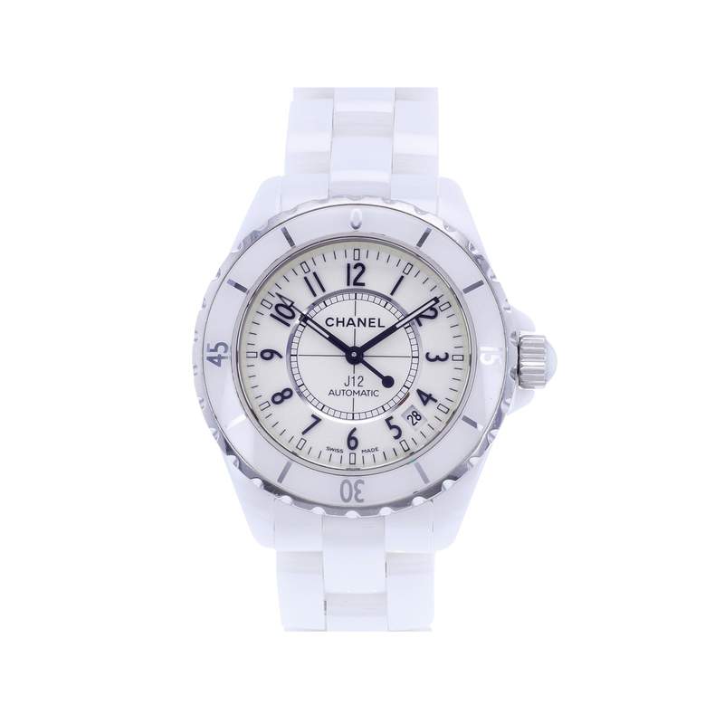 Montre d'occasion CHANEL J12 38 mm femme automatique bracelet céramique - vue 1
