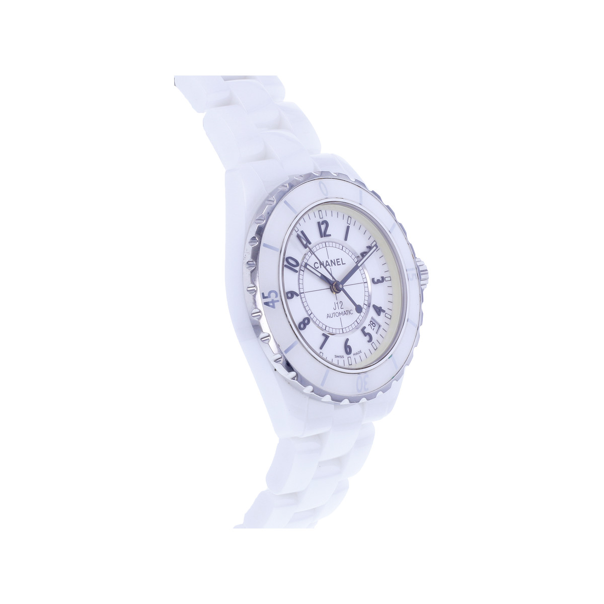 Montre d'occasion CHANEL J12 38 mm femme automatique bracelet céramique - vue 2