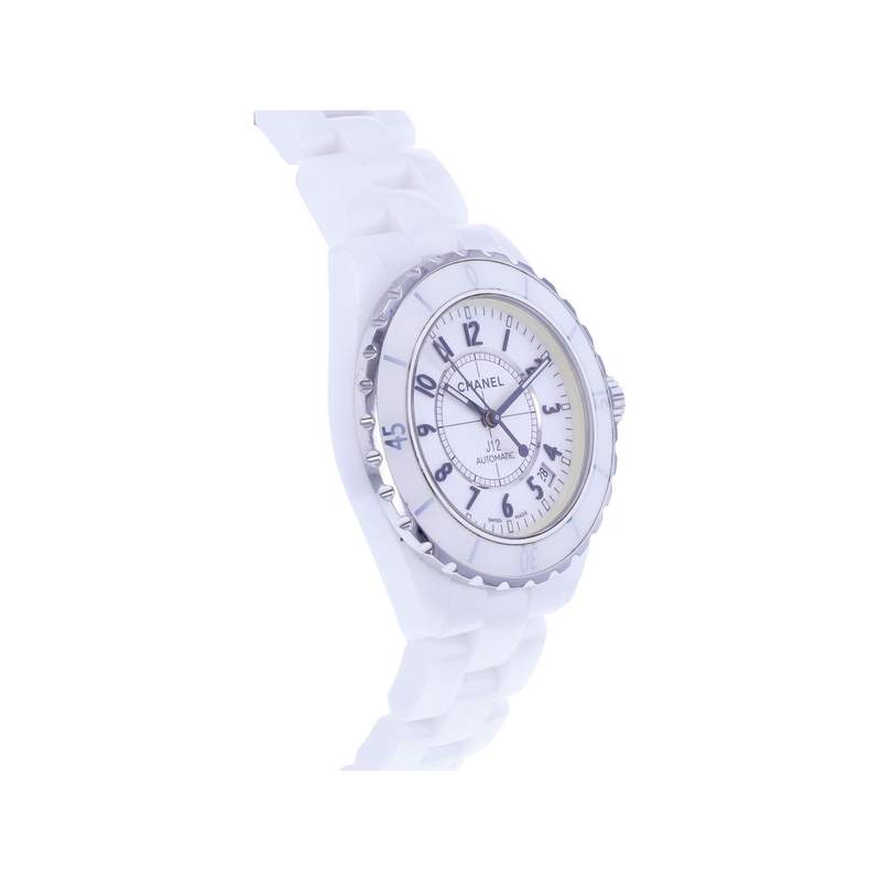 Montre d'occasion CHANEL J12 38 mm femme automatique bracelet céramique - vue 2