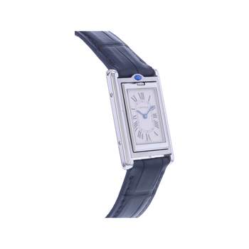 Montre d'occasion CARTIER Tank Basculante mixte quartz bracelet cuir cresus