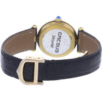 Montre d'occasion CARTIER Must Vendôme femme quartz bracelet cuir cresus - vue 3