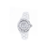 Montre d'occasion CHANEL J12 33 mm Index diamants femme quartz bracelet céramique - vue 4
