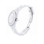 Montre d'occasion CHANEL J12 38 mm Index diamants femme automatique bracelet céramique - vue D2