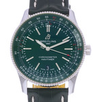 Montre d'occasion BREITLING Navitimer homme mouvement automatique certifié (cosc) bracelet cuir d'origine - vue D1