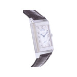 Montre d'occasion JAEGER LECOULTRE Reverso Duoface Night & Day homme mécanique bracelet cuir d'origine - vue 2