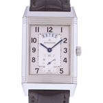 Montre d'occasion JAEGER LECOULTRE Reverso Duoface Night & Day homme mécanique bracelet cuir d'origine - vue D1