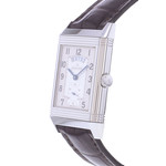 Montre d'occasion JAEGER LECOULTRE Reverso Duoface Night & Day homme mécanique bracelet cuir d'origine - vue D2