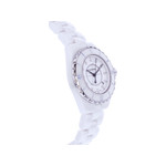 Montre d'occasion CHANEL J12 33 mm Index diamants femme quartz bracelet céramique - vue 2