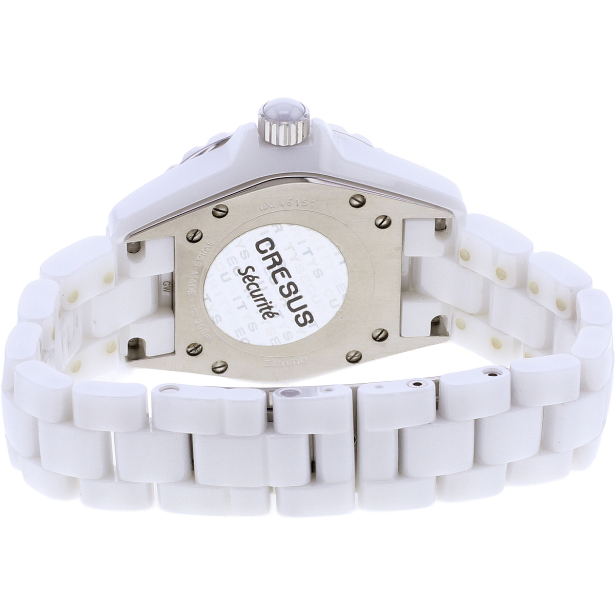 Montre d'occasion CHANEL J12 33 mm Index diamants femme quartz bracelet céramique - vue 3