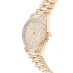 Montre d'occasion ROLEX Day-Date Or jaune homme mouvement automatique certifié (cosc) bracelet or jaune 750/000 - vue D2