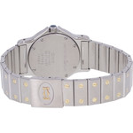 Montre d'occasion CARTIER Santos Octogonale femme quartz bracelet or jaune 750/000 et acier - vue 3