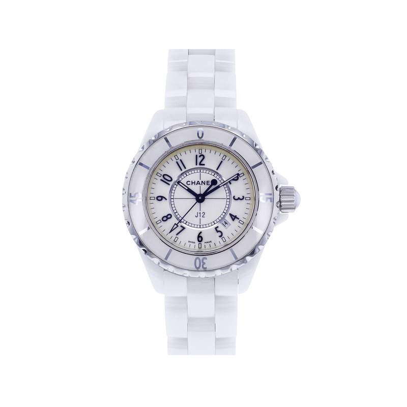 Montre d'occasion CHANEL J12 33 mm femme quartz bracelet céramique - vue 1