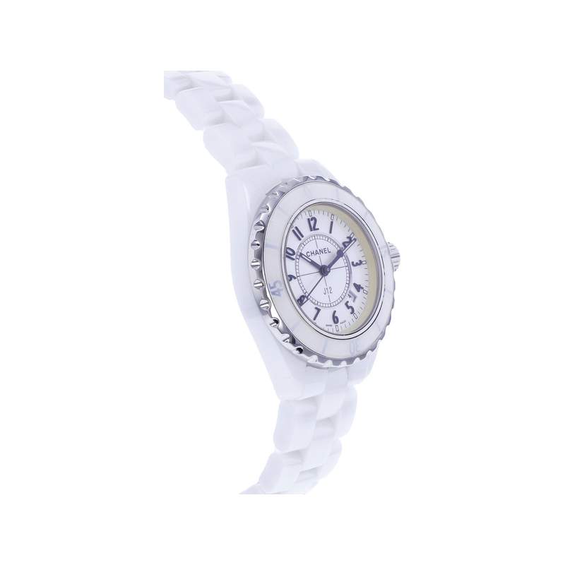 Montre d'occasion CHANEL J12 33 mm femme quartz bracelet céramique - vue 2