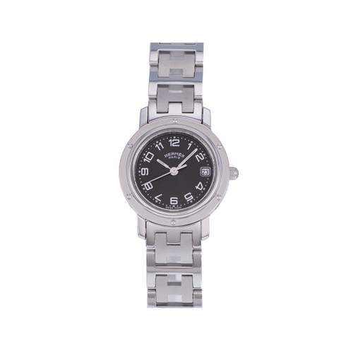 Montre d'occasion HERMES Clipper femme quartz bracelet acier