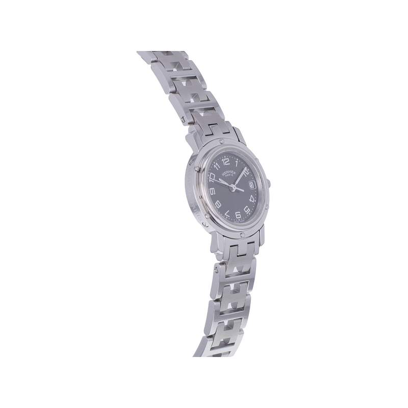 Montre d'occasion HERMES Clipper femme quartz bracelet acier - vue 2