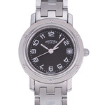 Montre d'occasion HERMES Clipper femme quartz bracelet acier - vue D1