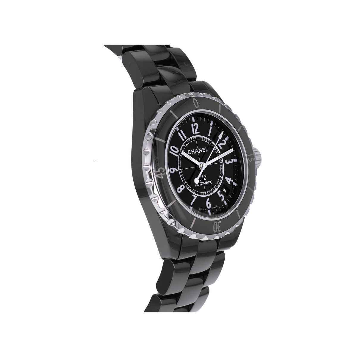 Montre d'occasion CHANEL J12 38 mm femme automatique bracelet céramique - vue 2