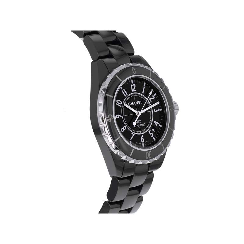 Montre d'occasion CHANEL J12 38 mm femme automatique bracelet céramique - vue 2