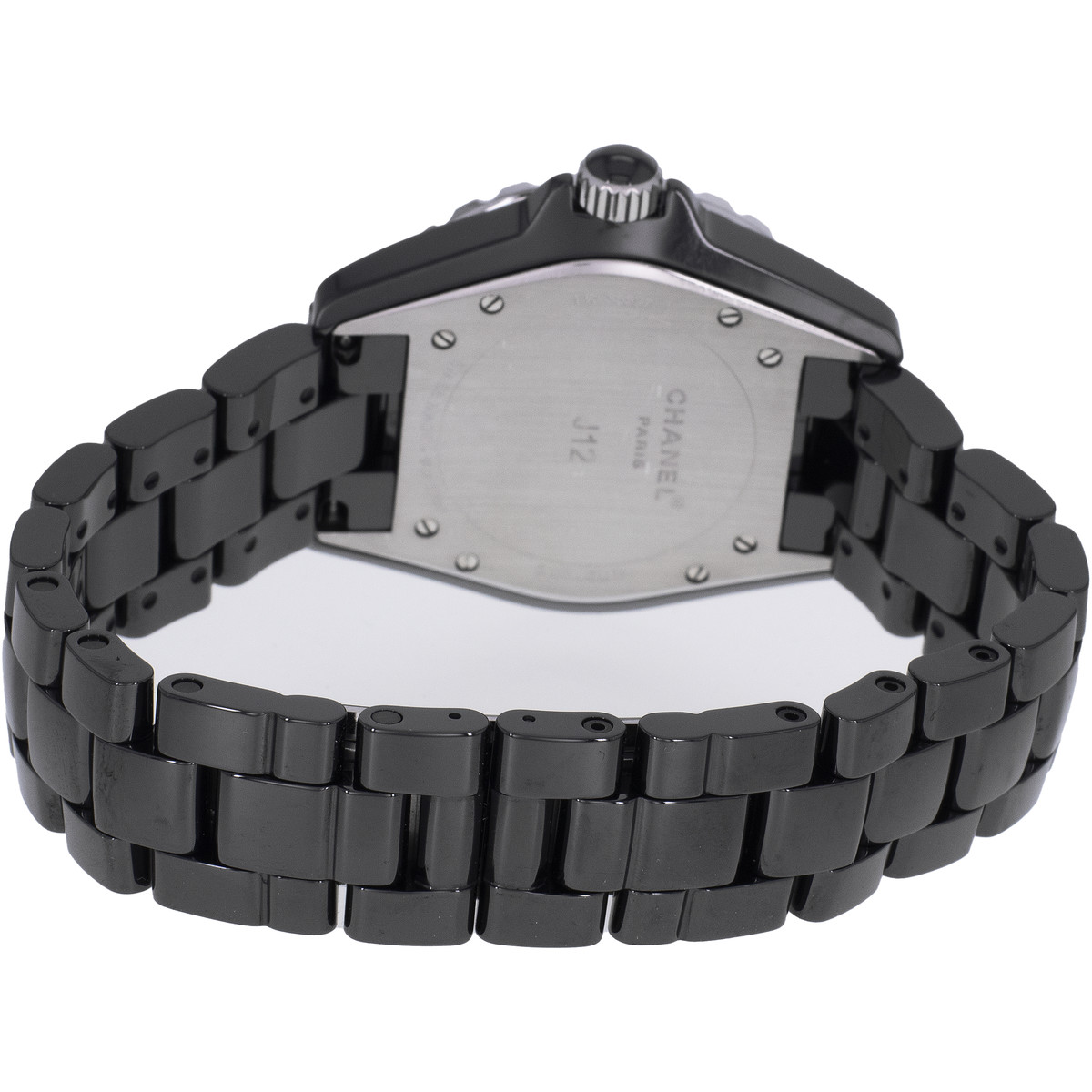 Montre d'occasion CHANEL J12 38 mm femme automatique bracelet céramique - vue 3