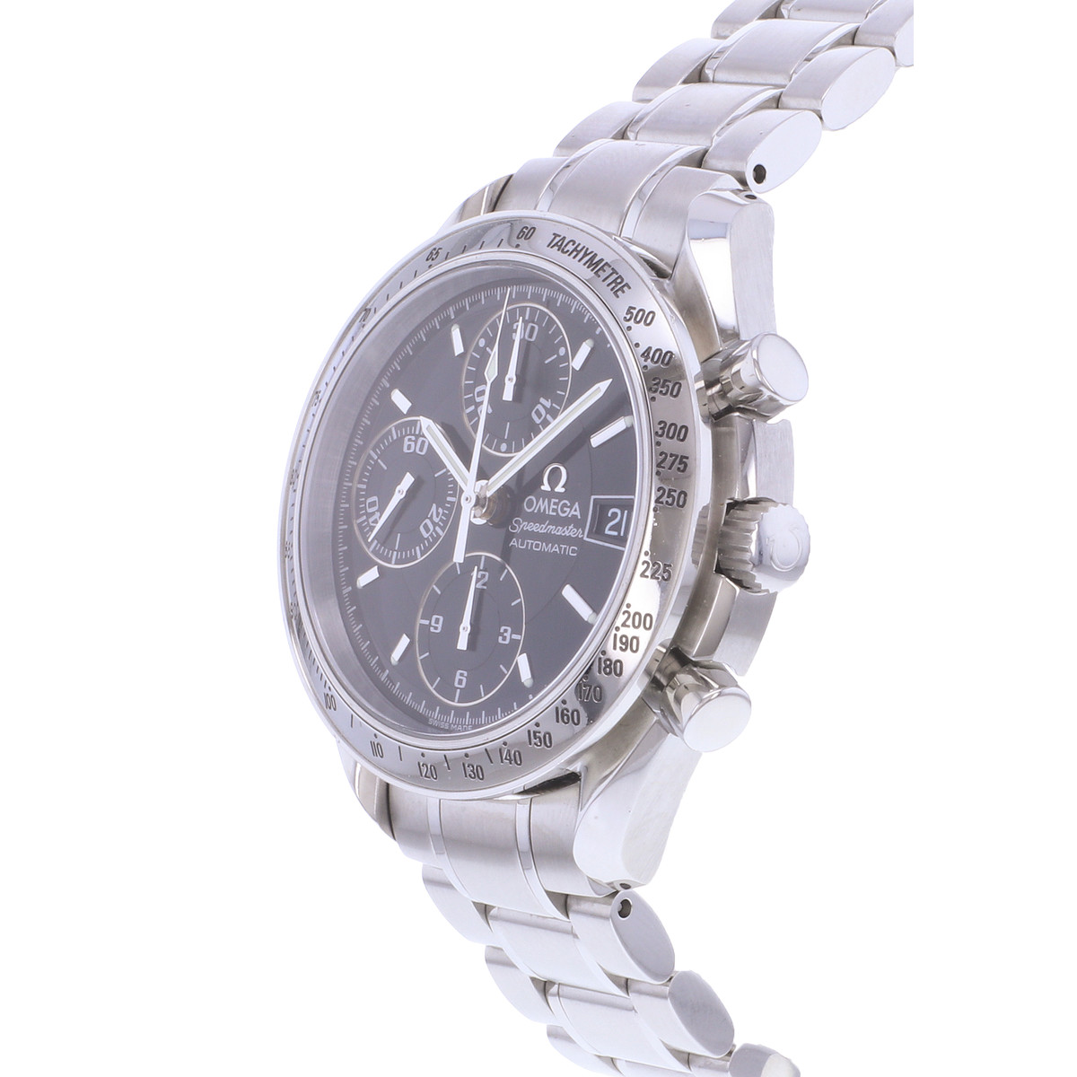 Montre d'occasion OMEGA Speedmaster Date Automatique homme automatique bracelet acier - vue D2