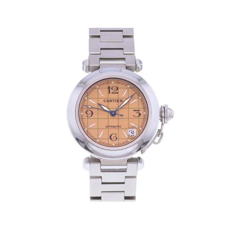 Montre d'occasion CARTIER Pasha C femme automatique bracelet acier - vue 1