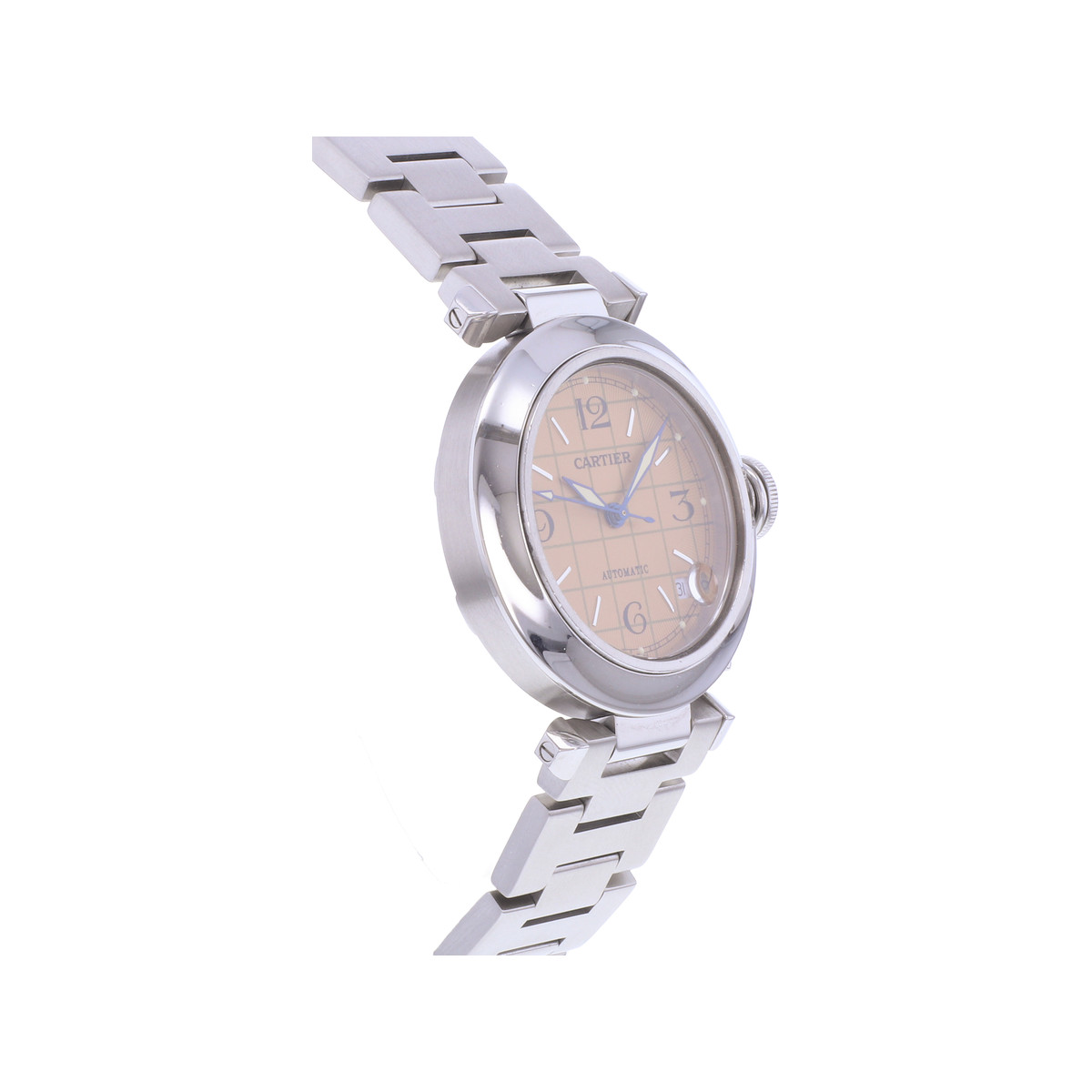 Montre d'occasion CARTIER Pasha C femme automatique bracelet acier - vue 2
