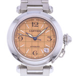Montre d'occasion CARTIER Pasha C femme automatique bracelet acier - vue D1