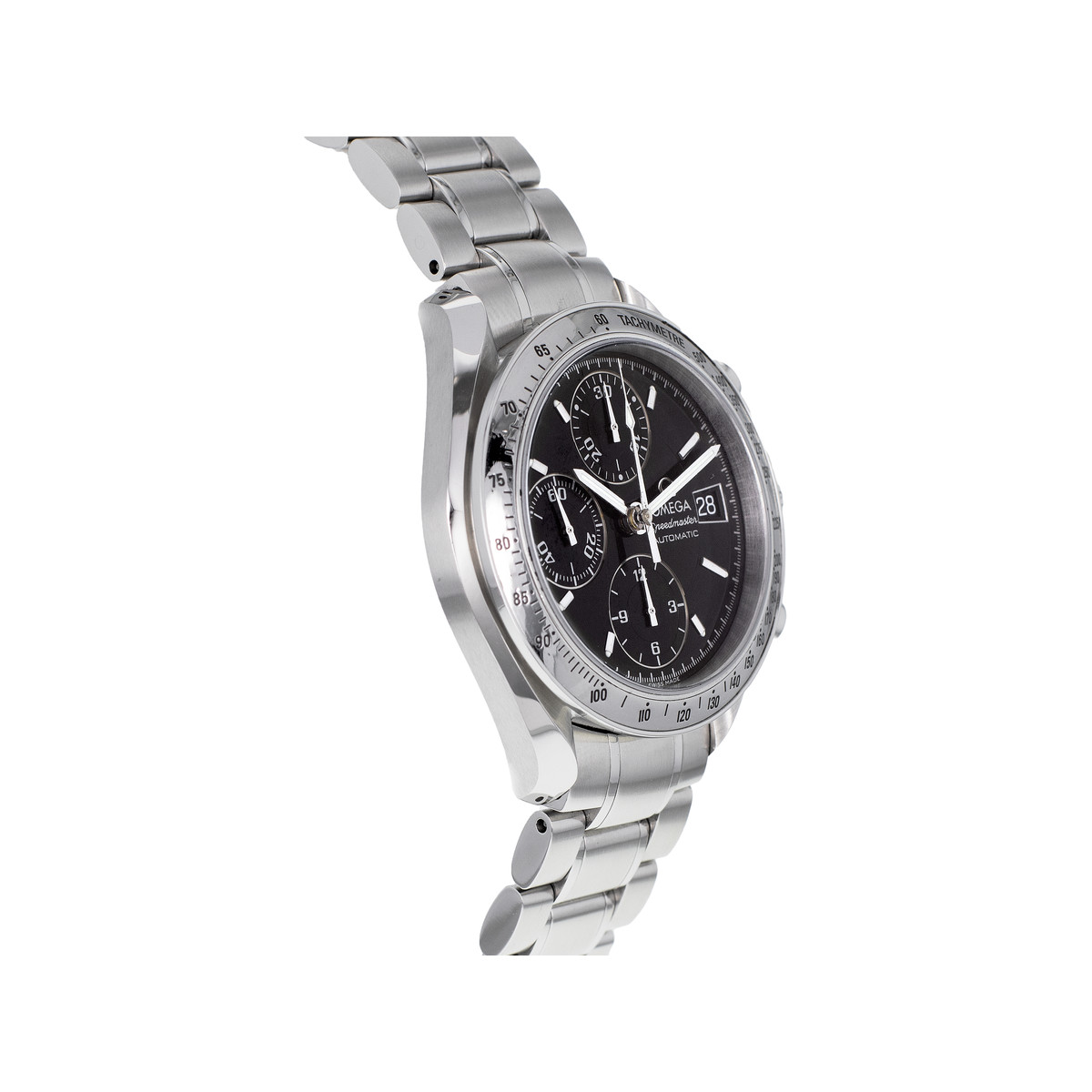 Montre d'occasion OMEGA Speedmaster Date homme automatique bracelet acier - vue 2