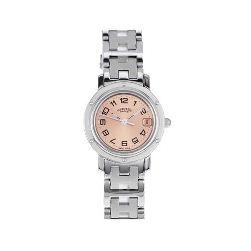 Montre d'occasion HERMES Clipper femme quartz bracelet acier