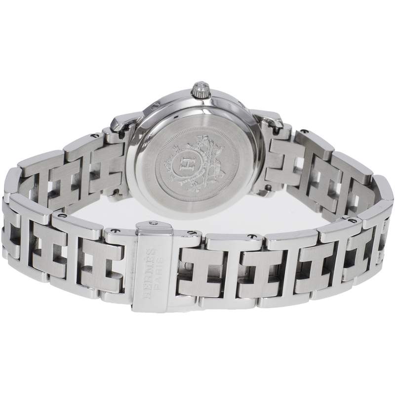 Montre d'occasion HERMES Clipper femme quartz bracelet acier - vue 3