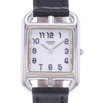 Montre d'occasion HERMES Cape Cod femme quartz bracelet cuir cresus - vue D1