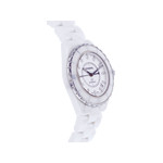 Montre d'occasion CHANEL J12 38 mm Index diamants femme automatique bracelet céramique - vue 2