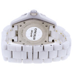 Montre d'occasion CHANEL J12 38 mm Index diamants femme automatique bracelet céramique - vue 3