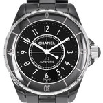 Montre d'occasion CHANEL J12 38 mm femme automatique bracelet céramique - vue D1