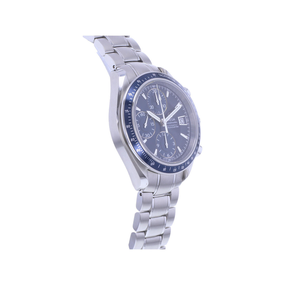 Montre d'occasion OMEGA Speedmaster Date homme automatique bracelet acier - vue 2