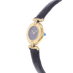 Montre d'occasion CARTIER Must Colisée femme quartz bracelet cuir cresus - vue D2