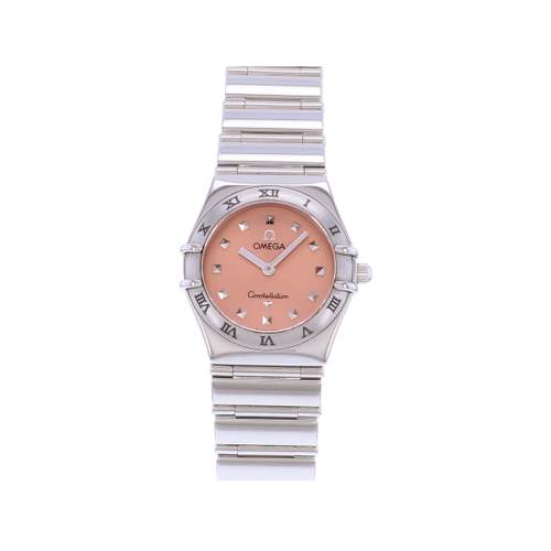 Pre-owned OMEGA Constellation women's quartz watch with steel bracelet